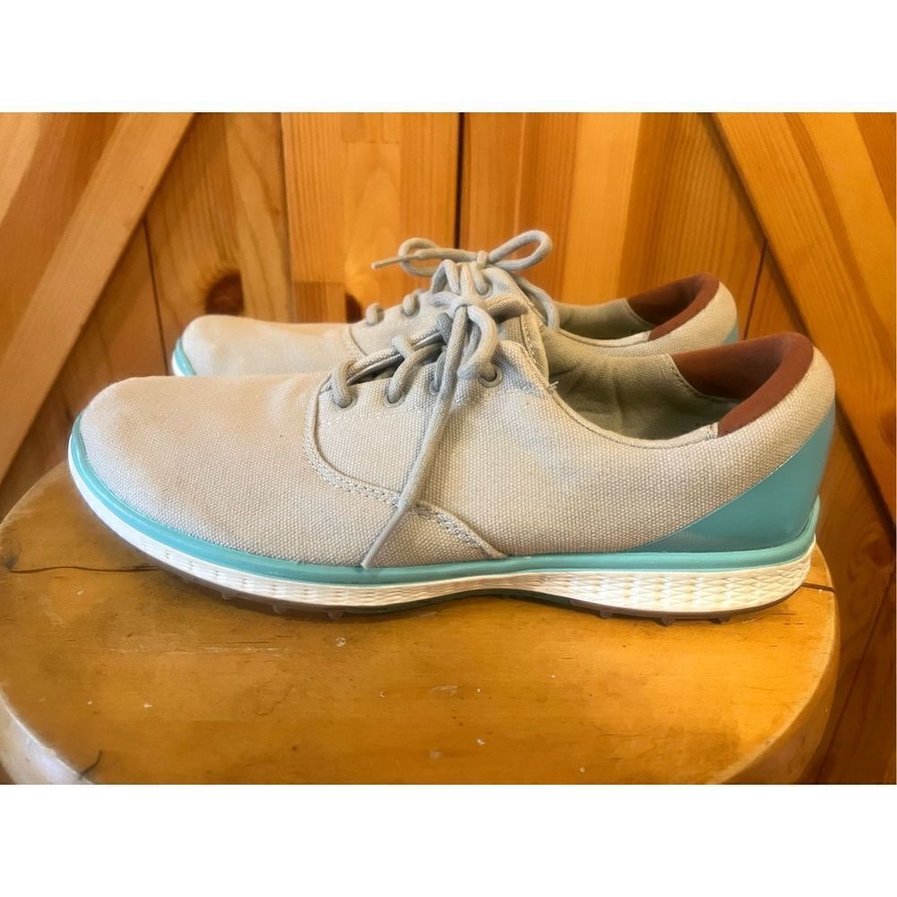 Skechers Go Golf gen5 SN 14859 Womens sz 7.5 Spikeless Golf Shoes gray canvas